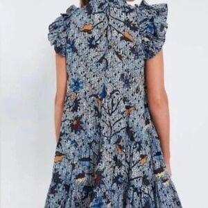 Ulla johnson blue floral dress
